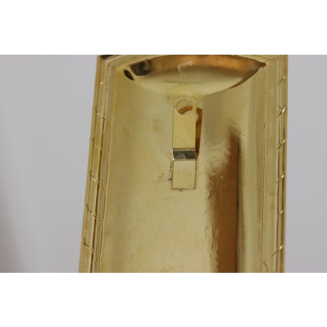 Mid-Century Modern Swedish Brass Sconces by Scandia, Set of 2 For Sale - Image 5 of 10