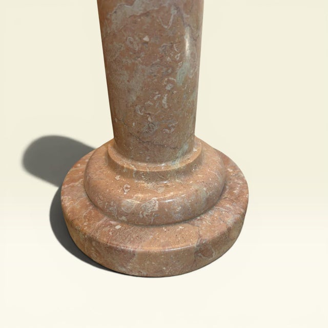 Textile Pink Marble Lamps, Set of 2 For Sale - Image 7 of 8