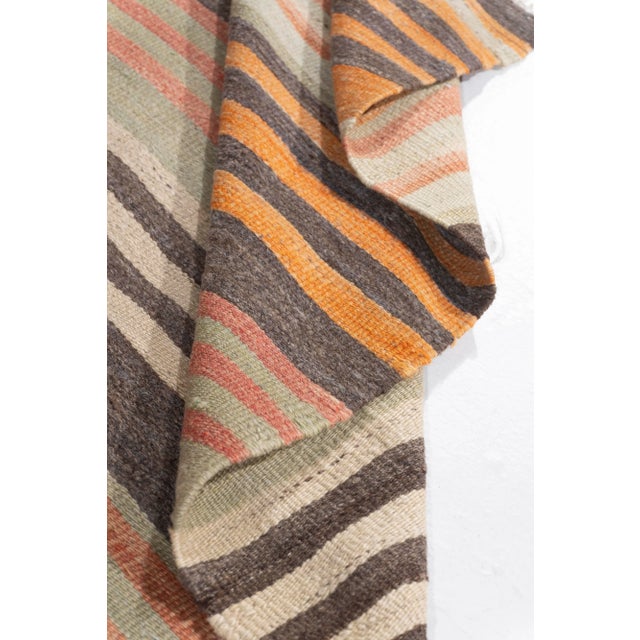 Black Vintage Circa 1940 Multicolor Turkish Flatweave Kilim Rug 3'2 X 5'7 For Sale - Image 8 of 12