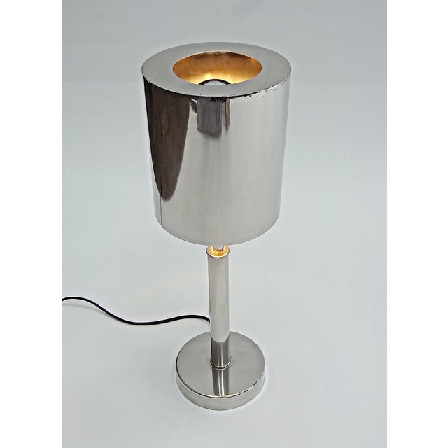 Vintage Chromed Table Lamp from Gunter Lambert, 1990s, in Good conditions. Designed 1990 to 1999 This piece is attributed...