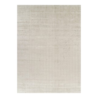 Rug & Kilim’s Oversized Contemporary Textural Solid Rug in Light Beige Tones - 13x18 For Sale