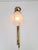 Art Noveau Brass Wall Sconce Light with Flowers and Ribbons, France, 1930s For Sale - Image 14 of 18