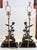 Metal Mid-Late 19th Century Pair of French Bronze Chenets Mounted as Lamps For Sale - Image 7 of 13