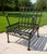 Mid-Century Modern Vintage Mid-Century Modern Daisy Chain, Wrought Iron Porch Glider Set For Sale - Image 3 of 4