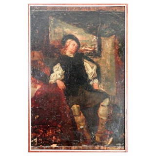 Ignazio Manzoni, Figura di Uomo, 19th Century, Oil Painting, Framed For Sale