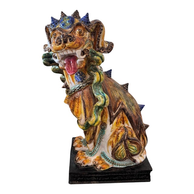 1960s Terra Cotta Foo Dog For Sale