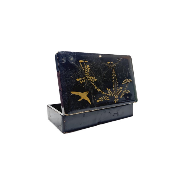 Japanese Lacquerware Box, 1950s For Sale - Image 4 of 6