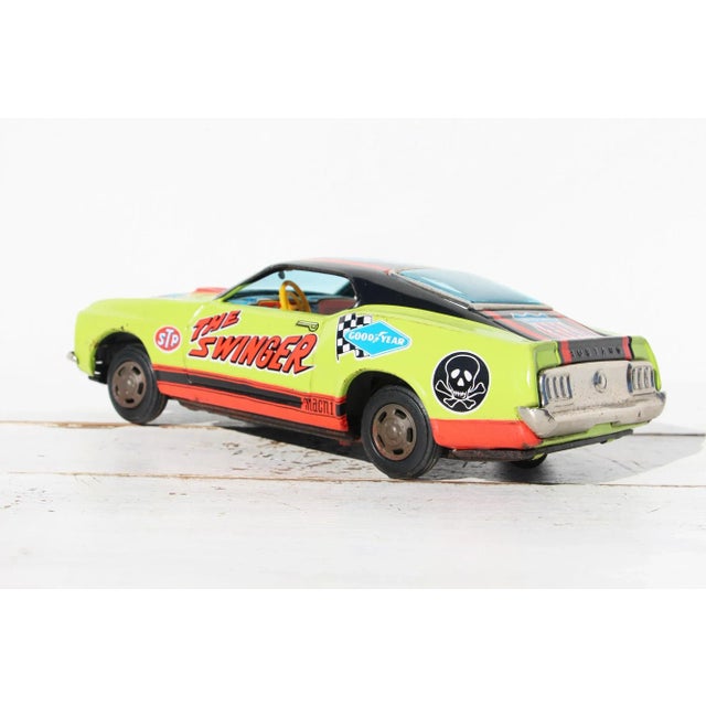 Japanese The Swinger Ford Mustang, Japanese Tin Toy, 1960-70s Tps For Sale - Image 3 of 13