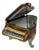 Mid 20th Century Limoges Wood Grain Grand Piano Trinket Box For Sale