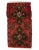 Red & Brown Vintage Mini Rug For Sale - Image 4 of 4