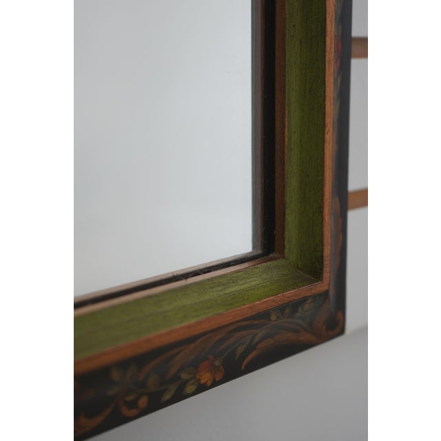Labarge Labarge Chinoiserie Decorated Designer Mirror For Sale - Image 4 of 12