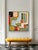 Large Contemporary Abstract Acrylic Painting – Pink Linear & Geometric Expressions For Sale - Image 4 of 11