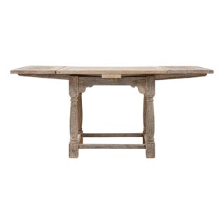 20th Century French Oak Folding Table For Sale