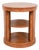 Henredon Regency Carved Cherry Wood Three-Tier Drum Side Table For Sale