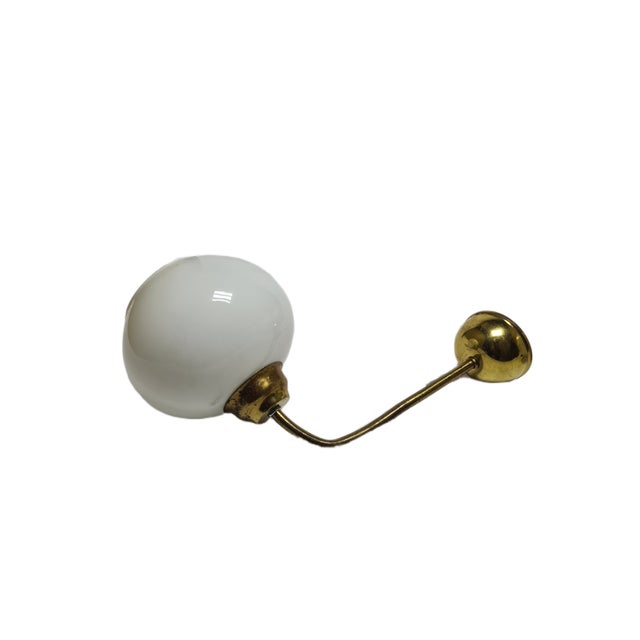 Art Deco Wall Lamp in Metal, Poland, 1950s For Sale - Image 3 of 8