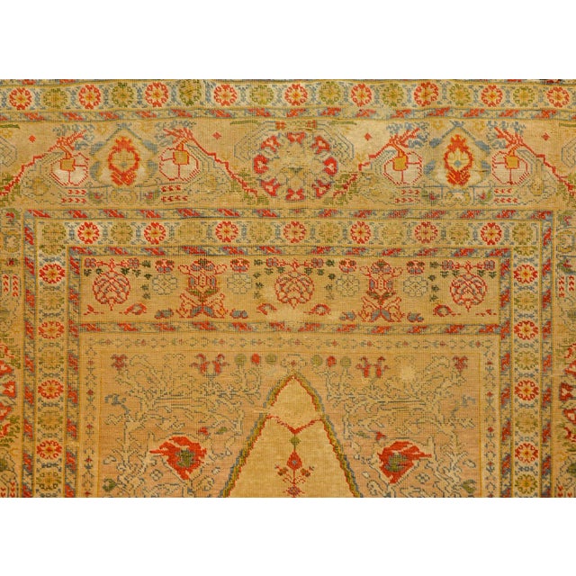 Early 20th Century Turkish Silk Prayer Rug For Sale - Image 4 of 10