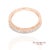 Early 21st Century 14k (585) Rose Gold Natural Diamond Milgrain Engraved Band Ring Size 6 For Sale - Image 5 of 11