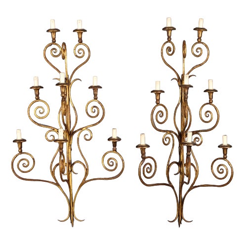 Early 20th Century Wall Lamps, Italy For Sale