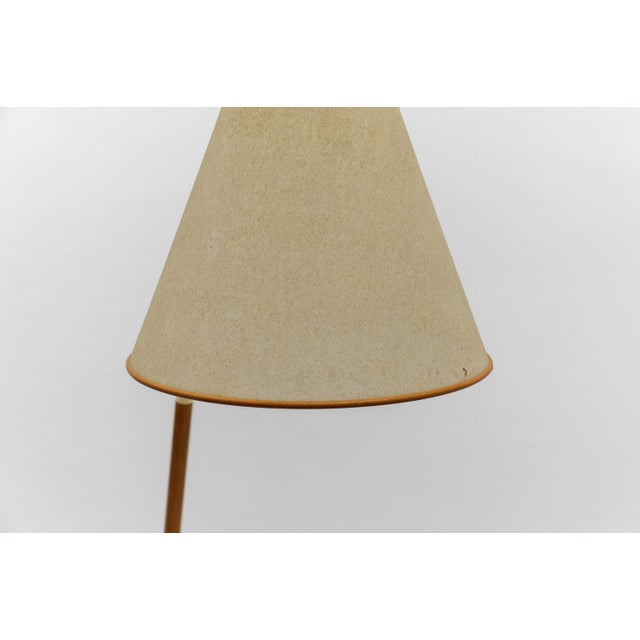 Brown Mid-Century Modern Scandinavian Wooden Arc Floor Lamp, 1950s For Sale - Image 8 of 18
