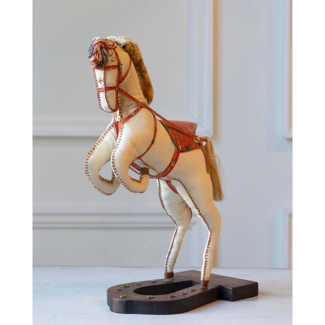 French Decorative Horse in Moleskin with Saddle and Harness, 20th Century For Sale - Image 9 of 16