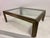 Metal Vintage French Steel and Brass Coffee Table, 1970s For Sale - Image 7 of 13