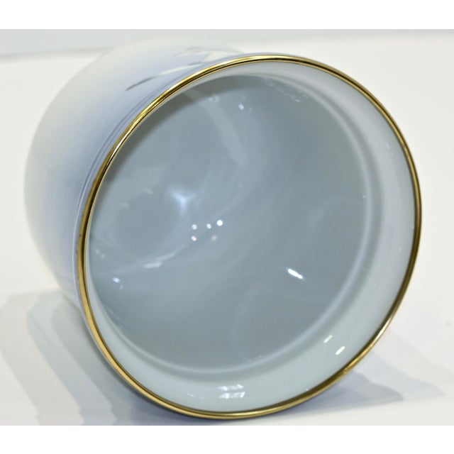 Baby Blue Cache Pot by B&G Copenhagen Denmark For Sale - Image 8 of 11