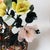 Metal Pair of Vintage Gemstone & Cloisonné Enamel Bonsai Trees – Jade, Agate & Crystal Flowers For Sale - Image 7 of 9