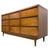 Wood 1970s Mid Century Modern 9 Drawer Lowboy Dresser With Dovetail Drawers and Tapered Legs For Sale - Image 7 of 9