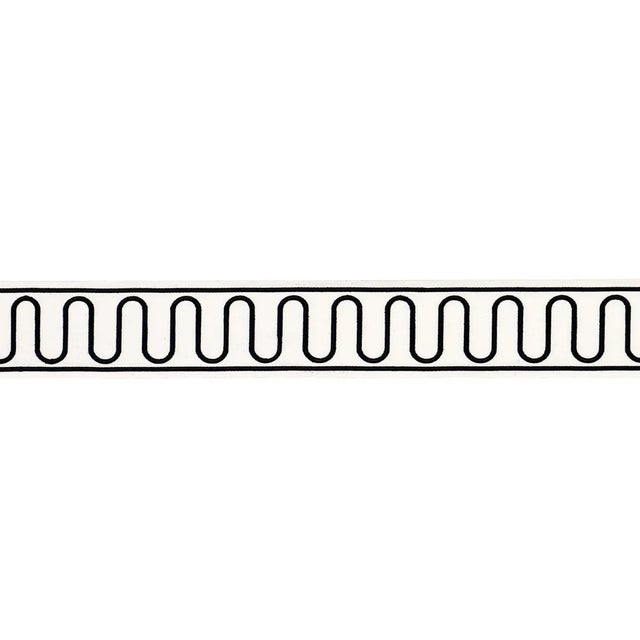 Created in collaboration with Paloma Contreras, Royère Scroll is a scrolling embroidered design on a wide cotton-canvas...