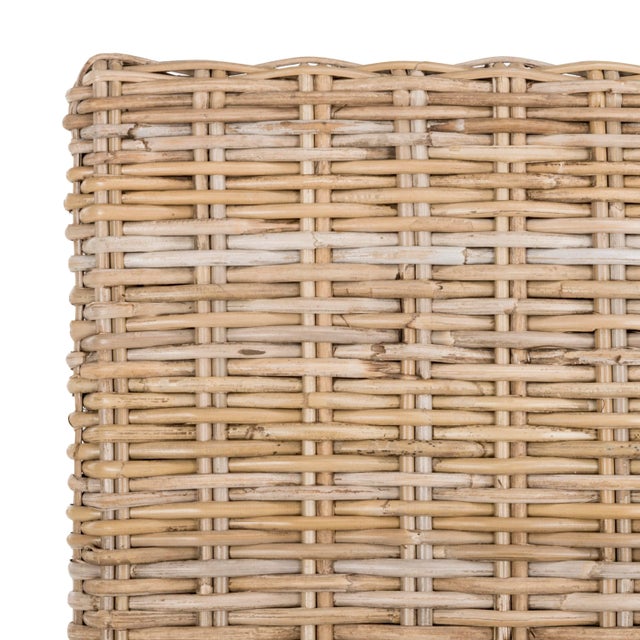 Wood 18''H Rattan Side Chair in Natural Unfinished - a Pair For Sale - Image 7 of 11