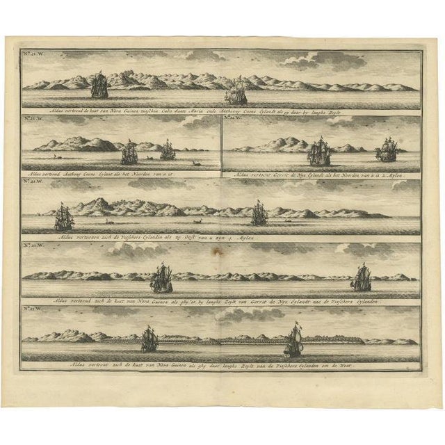Valentijn, Various Coastal Views of New Ireland, 1726, Print For Sale - Image 6 of 6