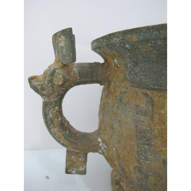 Chinese Archaic Bronze Ware Gui Western Zho Style Ritual Food Bowl Vessel For Sale In Portland, OR - Image 6 of 12
