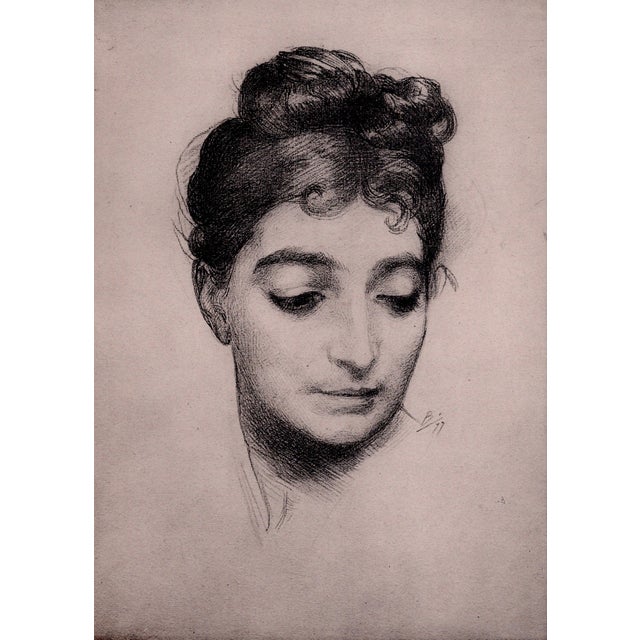 Marie Bracquemond, Portrait, 1899, Original Lithograph For Sale - Image 9 of 9