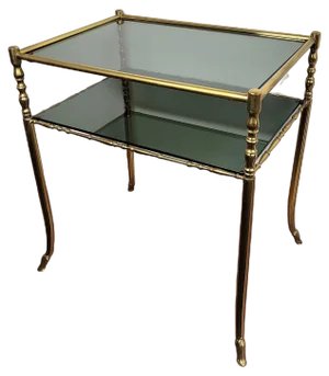 Hollywood Regency Brass and Smoked Glass Console Table by Milo Baughman, 1980s