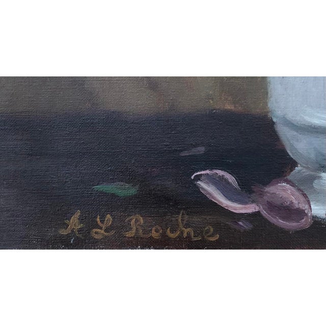 Modern Alexis Louis Roche, Bouquet de Fleurs, tulipes, lilas et pivoines, Oil on Canvas For Sale - Image 3 of 7