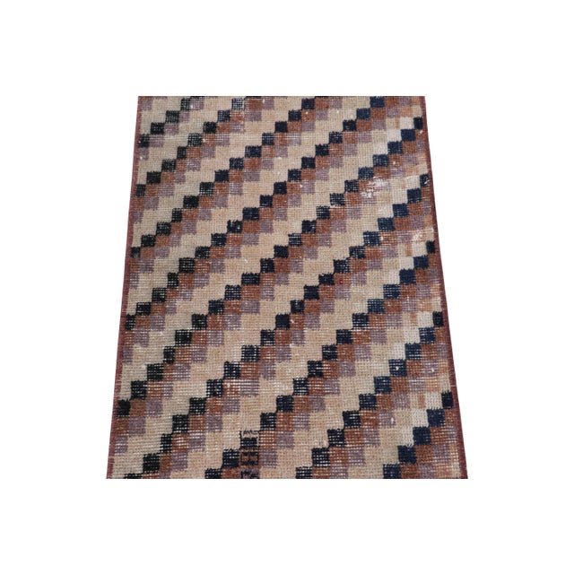 1960s Vintage Zeki Müren Rug With Colorful Geometric Patterns, From Rug & Kilim For Sale - Image 5 of 5