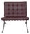 Barcelona Chair in Burgundy Leather by Ludwig Mies van der Rohe, 2000s For Sale