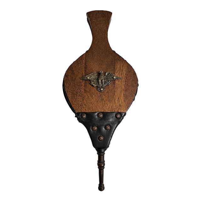 Inglenook | Fireplace Bellows in Wood and Leather 1890s For Sale