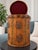 Beautiful vintage round storage chest featuring a gorgeous combination of bamboo, woven rattan, wood, and decorative brass...