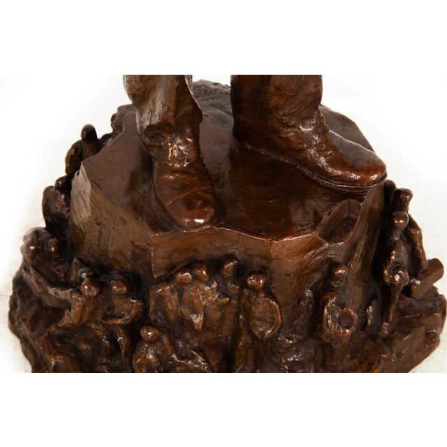 Rare American Bronze Sculpture of Prison Reformer Thomas Mott Osborne For Sale - Image 10 of 18