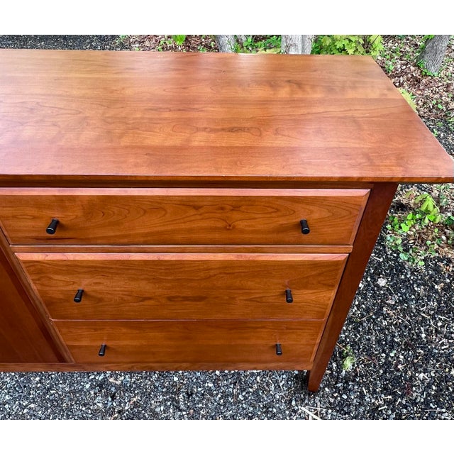 Brown Shaker Style Solid Cherry Credenza / Sideboard For Sale - Image 8 of 10