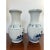 Chinoiserie Pair of Blue & White Chinoiserie Cherry Blossom Vases With Peony &Greek Key Motifs For Sale - Image 3 of 5