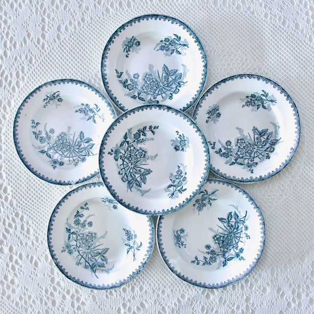 French Plates in Eartenware, Set of 6 For Sale - Image 11 of 11