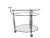 Italian Brass & Glass Bar Serving Cart Trolley, 1970s For Sale