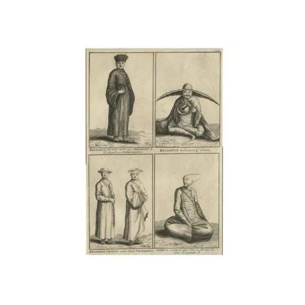 Chinese Priests and Beggars, 1728, Paper For Sale - Image 4 of 10