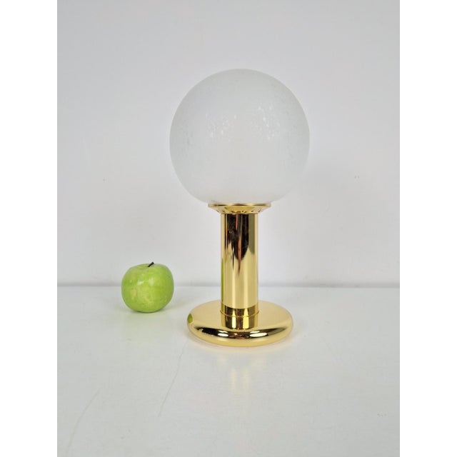 Vintage Sphere Table Lamp in Brass by Targetti Sankey, Italy, 1960s For Sale - Image 4 of 10
