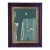 “Cabin Fern" Green Abstract Art in Antique Frame, Transitional Living Room Art by JTS For Sale