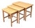 Vintage Teak Nesting Tables from Schreiber, Set of 3 For Sale