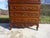 Louis XV Display Cabinet with Secretary and Drawers in Walnut, 1960s For Sale - Image 9 of 18
