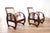 Set of Vintage French Art Deco Wooden Armchairs, 1930s For Sale - Image 14 of 18